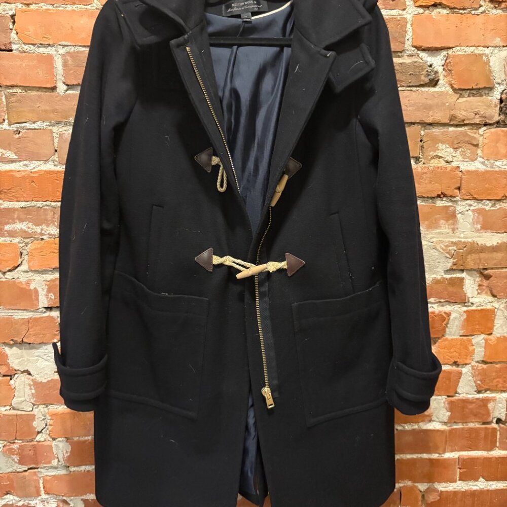 J.Crew Black Melton Wool Jacket size 12